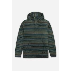 NEW JETTY men's quinton fleece hoodie in charcoal